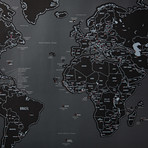 World Scratch Map // Black