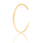 Crystal Inlaid Bangle // Gold