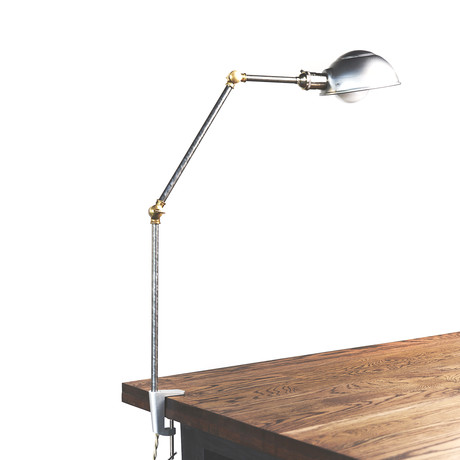 Decker Desk Lamp (Steel + Brass)