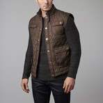 Quilted Field Vest // Olive (M)