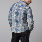 X-Ray Jeans // Plaid Button-Up Shirt // Indigo (XL)