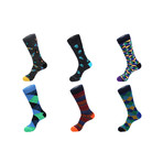 Mid-Calf Socks // Prints // Pack of 6