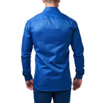Maceoo // Luxor Check Dress Shirt // Cobalt + Navy (XL)