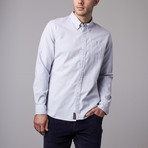 Single Pocket Button-Down Shirt // Blue (2XL)