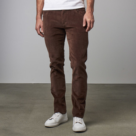 6 Pocket Corduroy Pant // Dark Brown (30WX32L)