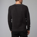 Two-Button Pullover Sweater // Charcoal (S)