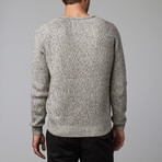 Two-Button Pullover Sweater // Stone (XL)