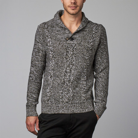 Shawl Collar Sweater // Grey (S)