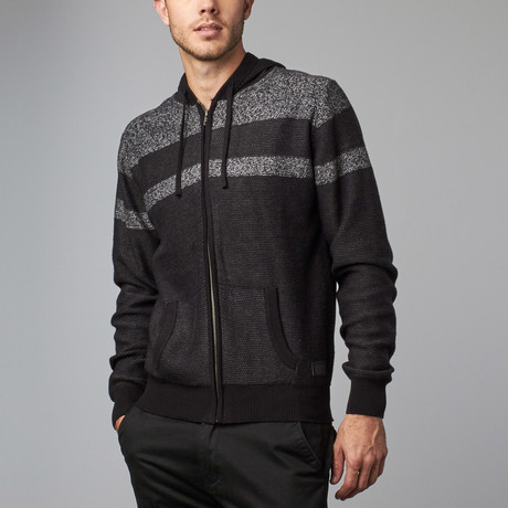 Hooded Zip-Up Sweater // Charcoal (S)