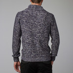 Shawl Collar Sweater // Navy (2XL)