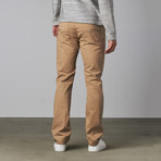 Garment Washed 5 Pocket Pant // Beige (36WX34L)