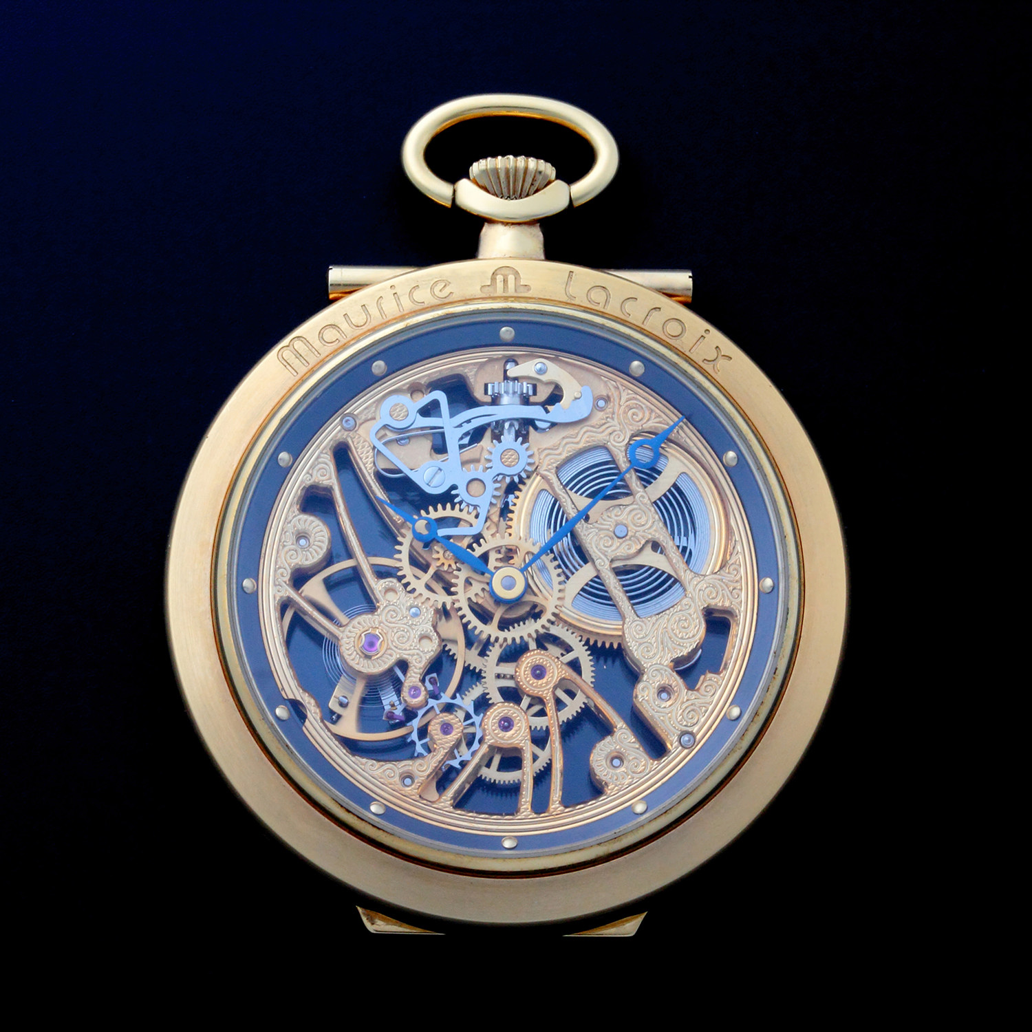 Maurice Lacroix Skeleton Pocket Watch Manual Wind 1618 TM969