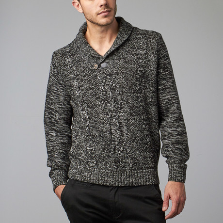 Shawl Collar Sweater // Black (S)