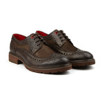 Bleecker Brogue Wing Tip Derby // Dark Brown (US: 11)