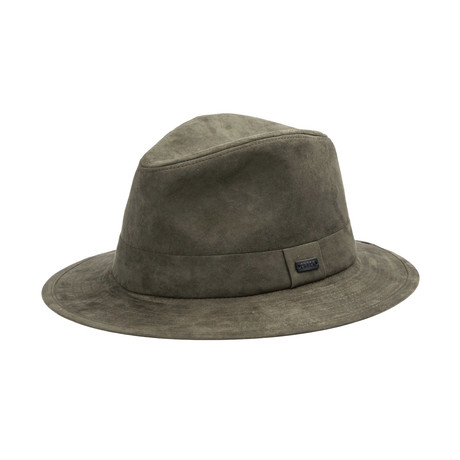 Malcolm Travel Crusher Fedora // Green