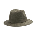 Malcolm Travel Crusher Fedora // Green