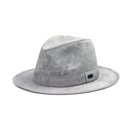 Malcolm Travel Crusher Fedora // Grey