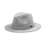 Malcolm Travel Crusher Fedora // Grey