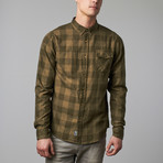 Samson Flannel Shirt // Olive (S)