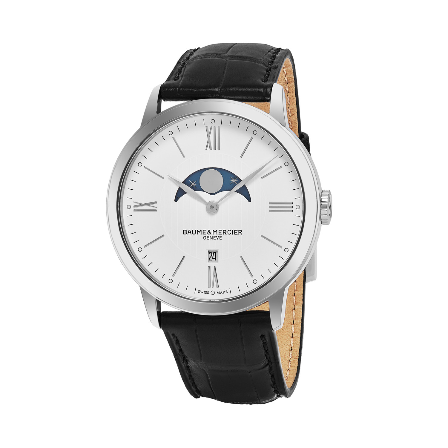 Baume Mercier Classima Moonphase Quartz A10219 Swiss Luxury