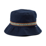 Print Bucket Hat // Navy