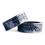 Double Sided State Quarter Ring // Hawaii (Size 7)