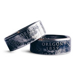 Double Sided State Quarter Ring // Oregon (Size 7)