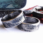 Double Sided State Quarter Ring // Oregon (Size 7)