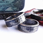 Double Sided State Quarter Ring // Utah (Size 7)