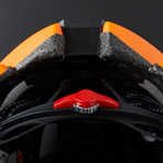 Turn Indicator + Brake Helmet // Orange + White (Medium)