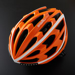Turn Indicator + Brake Helmet // Orange + White (Medium)