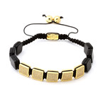 14K Gold + Square CZ // Bracelet