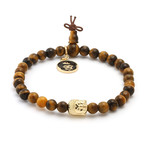 Tiger Eye + Gold Buddha // Meditation Bracelet
