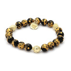 Onyx Gold Dragon + Buddha // Meditation Bracelet