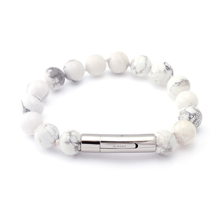 The Carrara Bracelet // White + Gray