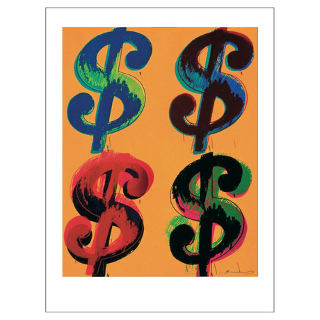 Andy Warhol // Four Dollar Sign // 2000 Offset Lithograph