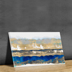 Strata // Blue + Gold (12"W x 24"H // Paper Print)