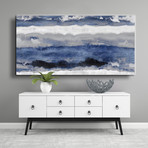 Indigo Strata (12"W x 24"H // Paper Print)