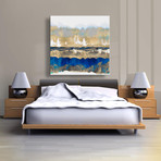 Gradations // Blue + Gold (20"W x 20"H // Paper Print)