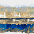 Gradations // Blue + Gold (20"W x 20"H // Paper Print)