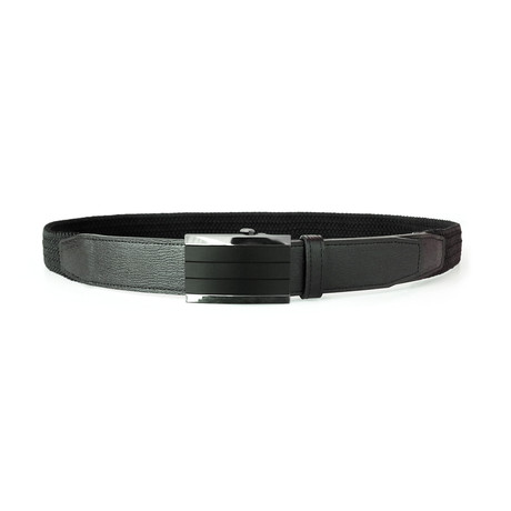 Comfortable Dress Belt // Auto-Lock Black (Small)