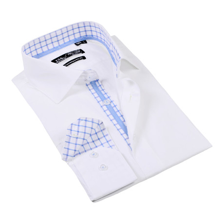 Button-Up Dress Shirt // White (S)