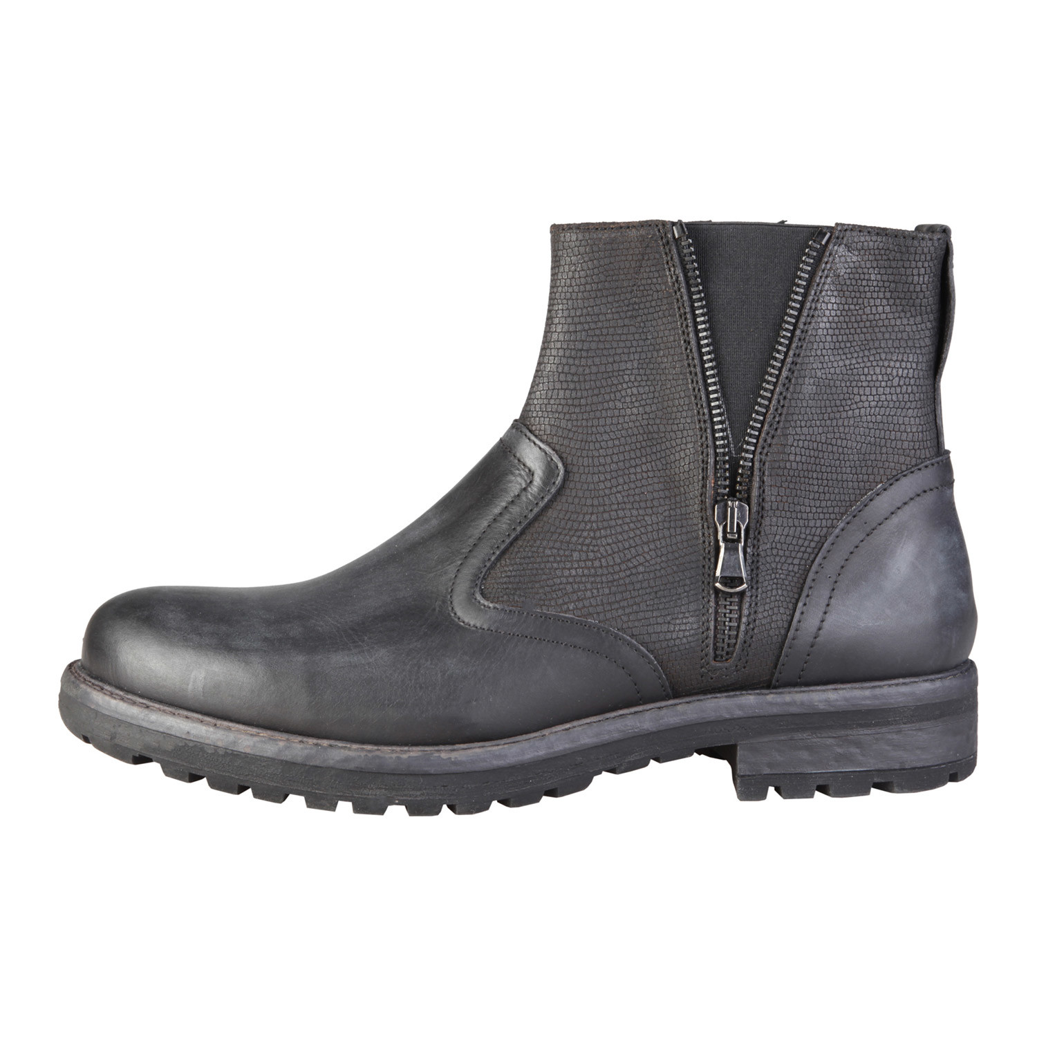 Giuseppe Mixed Texture Boot // Black (Size: 40 (Euro)) - Made In Italia ...
