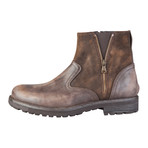 Giuseppe Mixed Texture Boot // Dark Brown (Size: 40 (Euro))