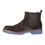 Filippo Color Block Suede Chelsea // Dark Brown (Size: 40 (Euro))