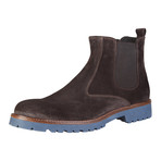 Filippo Color Block Suede Chelsea // Dark Brown (Size: 40 (Euro))