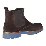 Filippo Color Block Suede Chelsea // Dark Brown (Size: 40 (Euro))