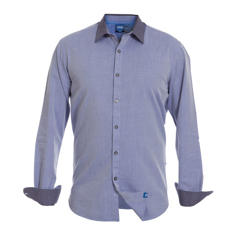 Spike Button-Up Shirt // Blue (1XL)