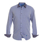 Spike Button-Up Shirt // Blue (5XL)