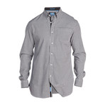 Garret Button-Up Shirt // Black + White (6XL)